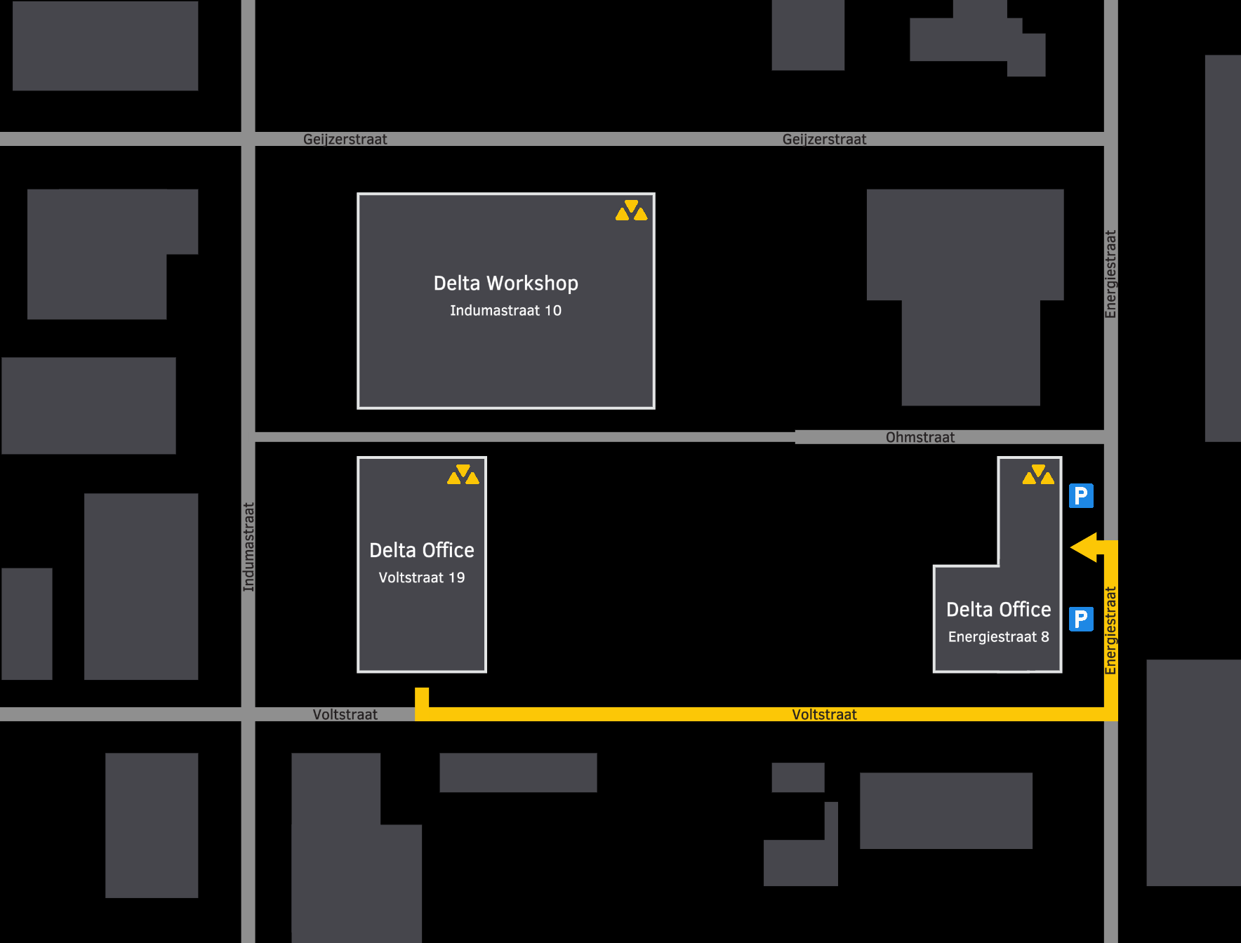 Direction to temporary office relocation